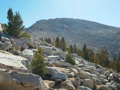A look up toward the summit of Joe Devel Peak - we have a long way to go! joe devel peak