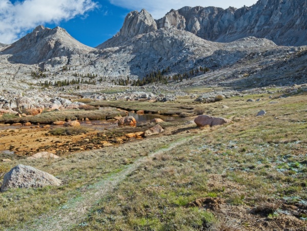 The use trail through Miter Basin miter basin
