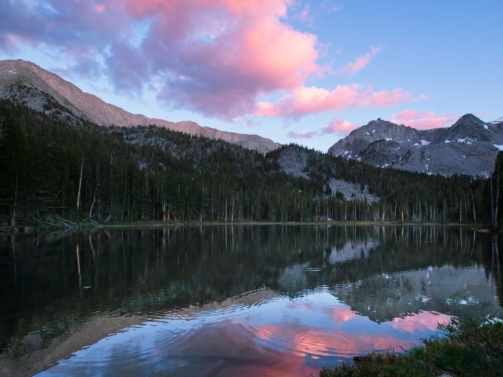 A gorgeous sunset at Grass Lake grass lake
