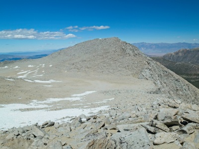 After the class 3 terrain, I'm happy to see some easy class 1 ground ahead mount morgan