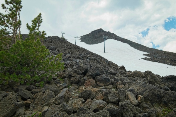 The summit is just above! mount bachelor