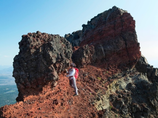 Broken Top's exposed summit ridge broken top