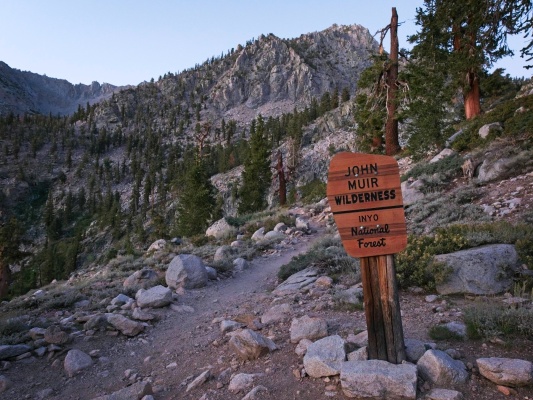 First light at the wilderness boundary john muir wilderness