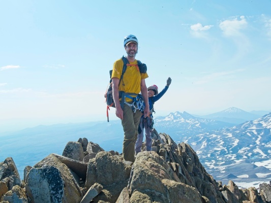 Craig and Linda atop North Sister north sister summit