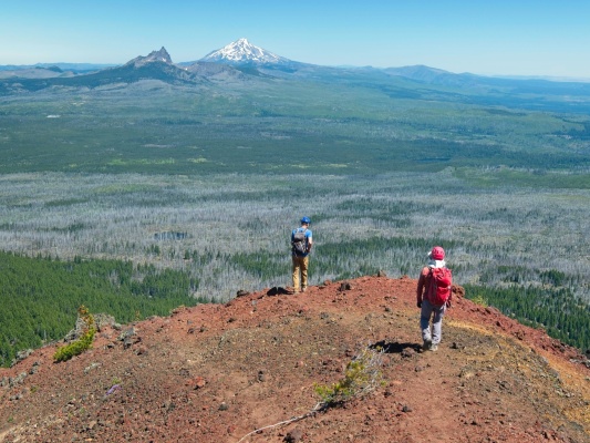 Craig and Linda descend the north ridge mount washington north ridge