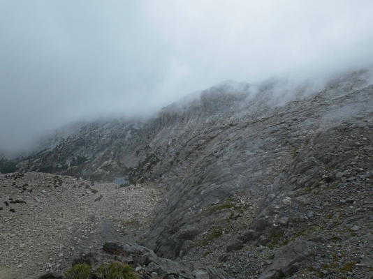 Clouds come and go sierra nevada mountains