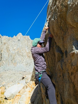 The short cliffs are perfect for a little top-rope fun! rock climbing