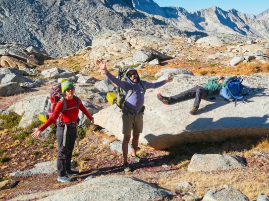 We're finally back on easy terrain in Dusy Basin! dusy basin