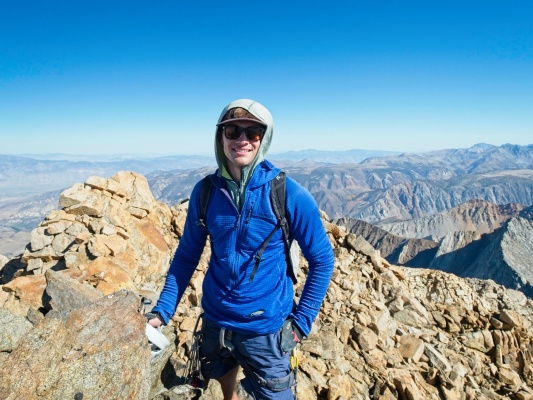 John signs the summit register mount humphreys summit