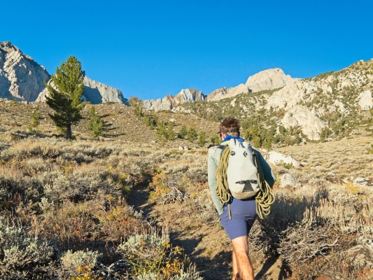 John leads the way up the trail mount humphreys