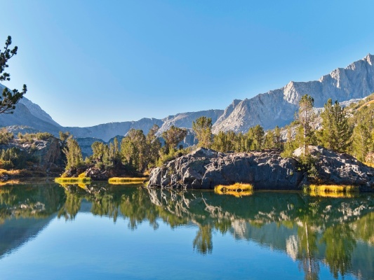 Early morning light at Long Lake long lake