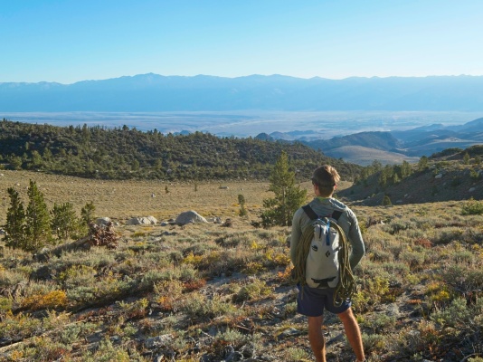 A nice view of Bishop from the mountainside mount humphreys