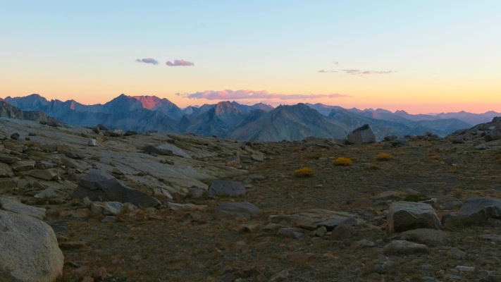 Pastel colors at sunset palisade basin sunset