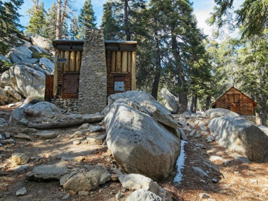 The ranger station has been shuttered for the season round valley ranger station