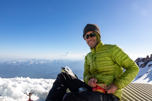 Dinner time for me! Photo credit: Jack mount shasta mountaineering