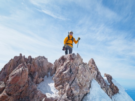 Jack on the summit mount shasta summit