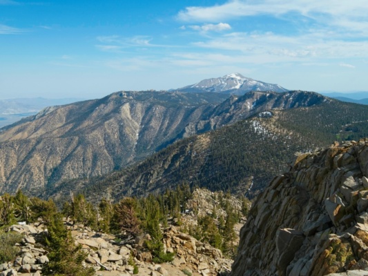 Cartago and Olancha Peaks seen from Muah Mountain cartago olancha peaks