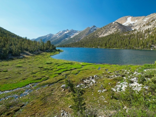 A spectacular view of Charlotte Lake from my campsite charlotte lake