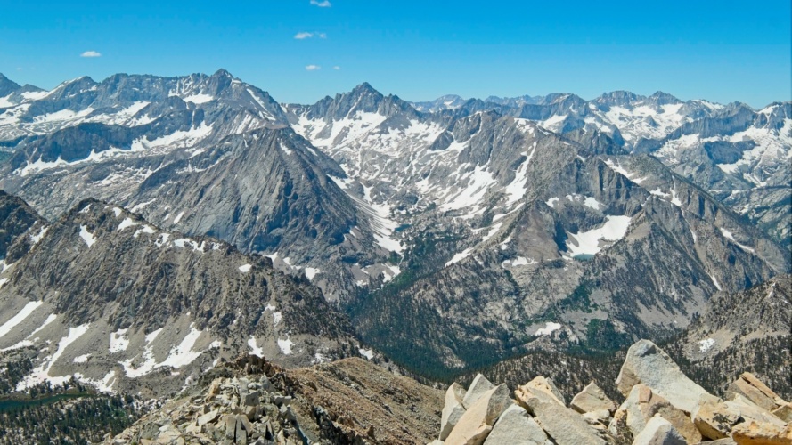 I get a great view of Vidette Canyon from Mt Rixford too vidette canyon