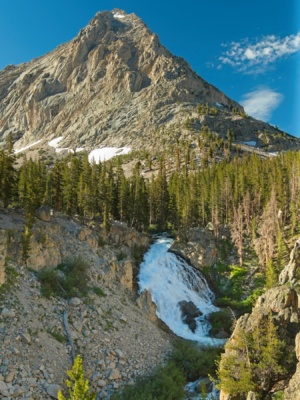 Vidette Creek tumbles down the canyon; this is the first hint that I might not be able to follow my intended route today vidette creek falls