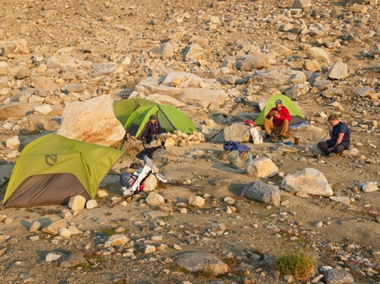 We all brought Nemo tents campsite