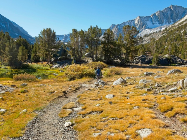 A beautiful fall day below Bishop Pass bishop pass trail