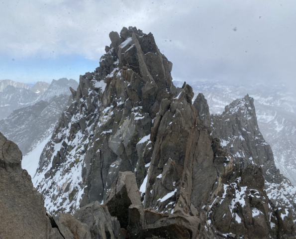 The view of North Palisade from Starlight Peak - photo credit: Josh palisade traverse