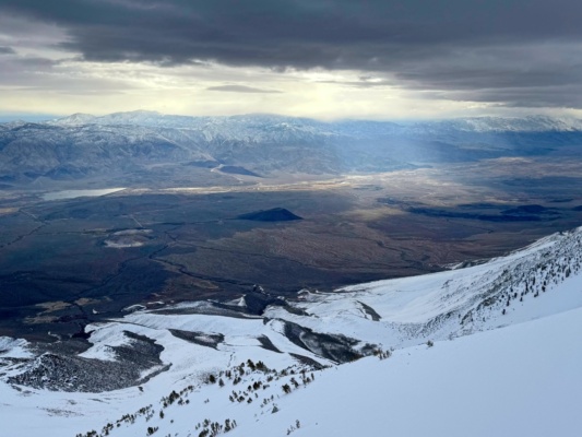 Our view of Owen's Valley from Birch Mountain owens valley