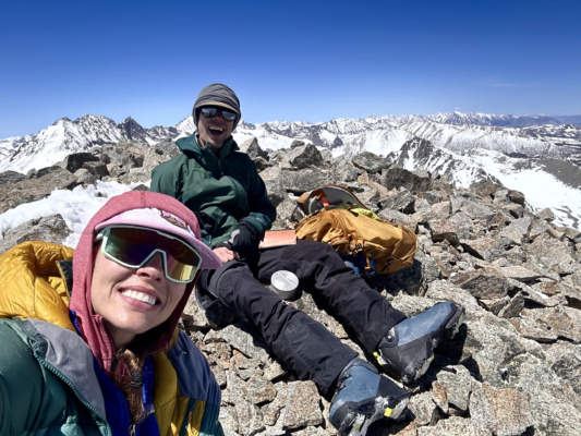 Maddie and I atop Birch Mountain at last! Photo credit: Maddie birch mountain summit