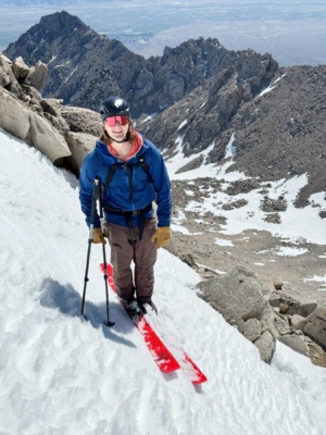 We're both pretty stoked with the skiing! ski tour