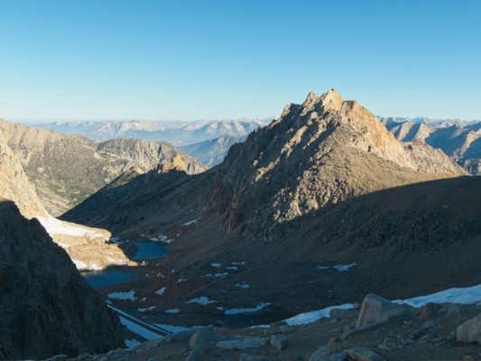 Deerhorn Mountain catches the morning sun deerhorn mountain
