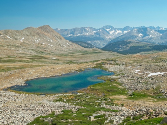 I love the color of this water! alpine lake