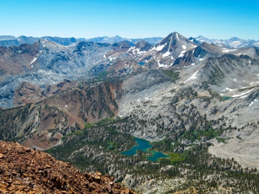 The spectacular geology of the Morrison Roof Pendant is on full display from the summit of Bloody Mountain morrison roof pendant
