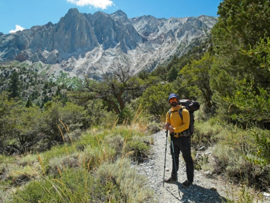 Jesse poses in front of Laurel Mountain laurel mountain