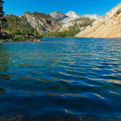 Looking south across Lake Genevieve lake genevieve