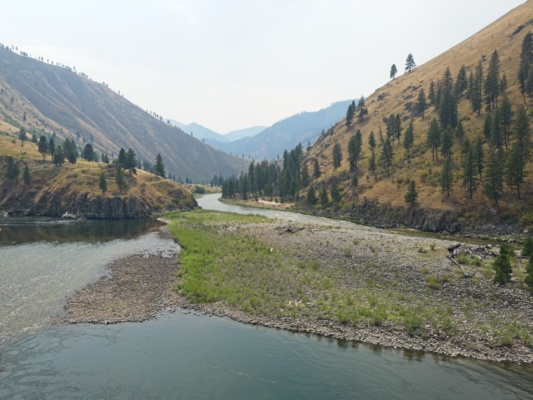 The south fork of the Salmon River joins the main main salmon river rafting
