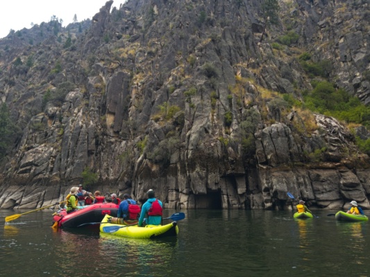 Some mystical-looking cliffs main salmon river rafting