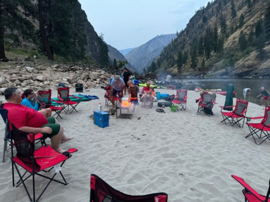 Campsite #3: Flat Rock main salmon river rafting