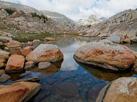 I skirt several lakes as I head back toward Italy Pass bear lakes