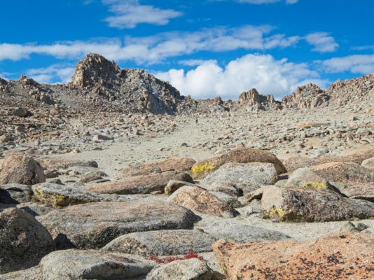 Lamarck Col comes into view lamarck col trail