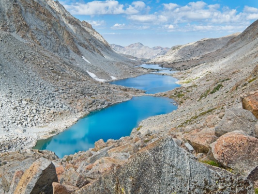 A string of lakes on Darwin Bench darwin bench