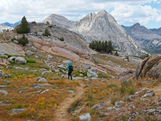 A nice view of The Hermit from the bottom of Darwin Canyon the hermit
