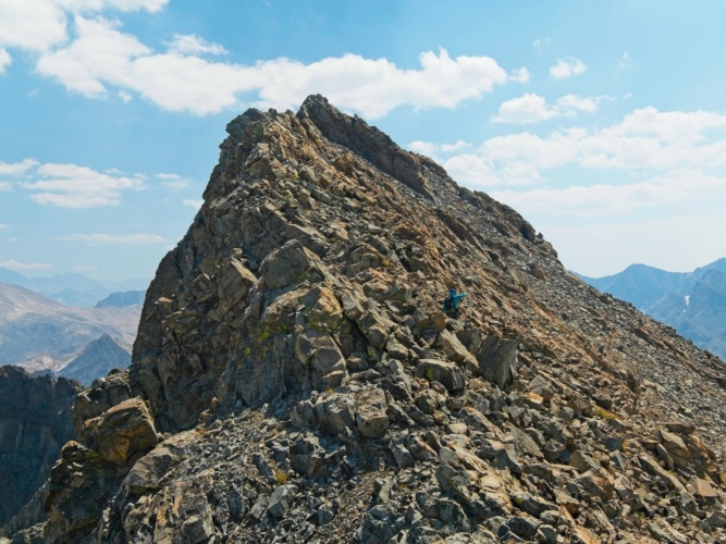 The summit ridge on Mount McGee mount mcgee