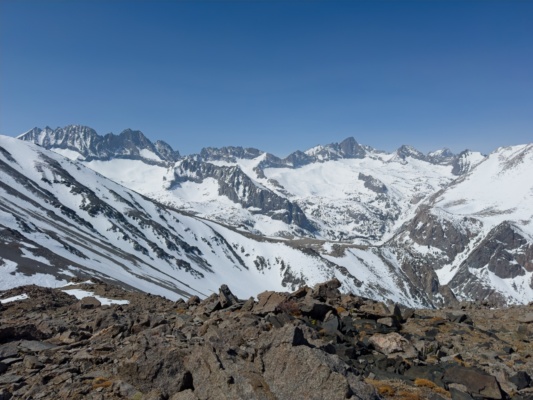 A spectacular view of the Palisades from Kid Mountain! kid mountain ski tour