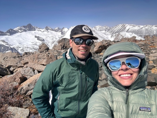 Maddie and I atop Kid Mountain; photo credit: Maddie kid mountain ski tour