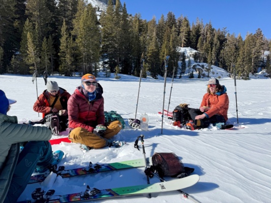 We stop for a lunch break on TJ Lake tj bowl