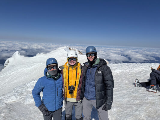 Me, Jack, and Josh at the summit of Mount Hood! mount hood