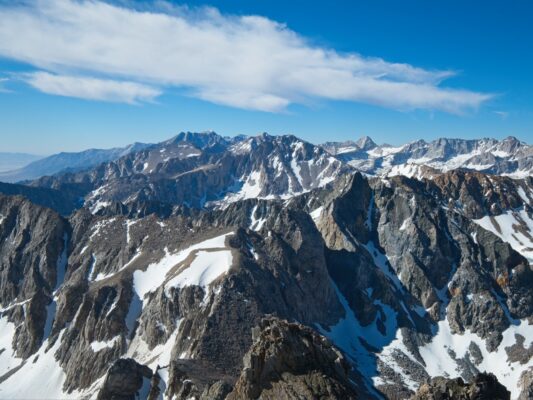 A spectacular view looking south from Black Mountain black diamond traverse