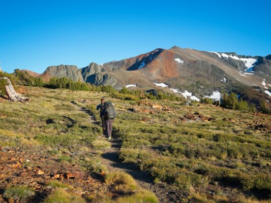 CK and Shannon hike toward Parker Pass parker pass trail