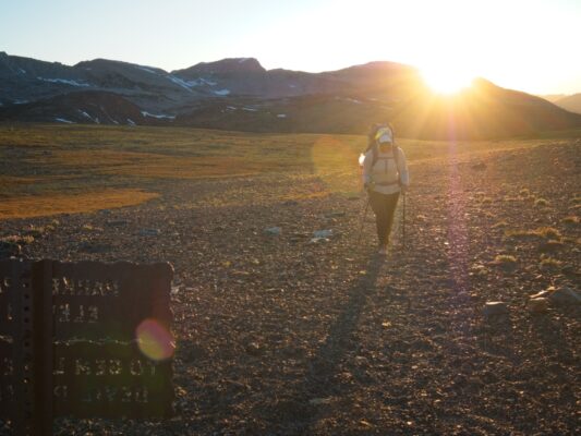 Last light at Parker Pass parker pass